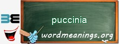 WordMeaning blackboard for puccinia